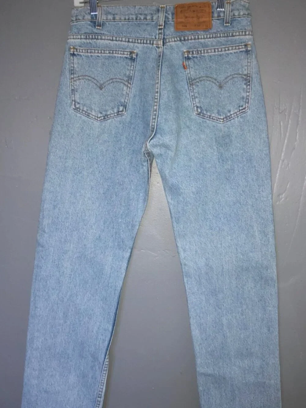 VTG Men Levis Blue Denim 505 Orange Tab Straight Leg USA 1992 32x32